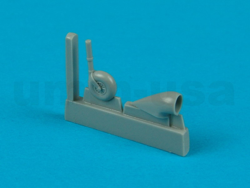 QB72043 Bf 109K Air intake and Tail wheel 1/72